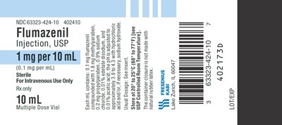 Label (63323 424 10 Flumazenil Injection Usp Vial Label Image)